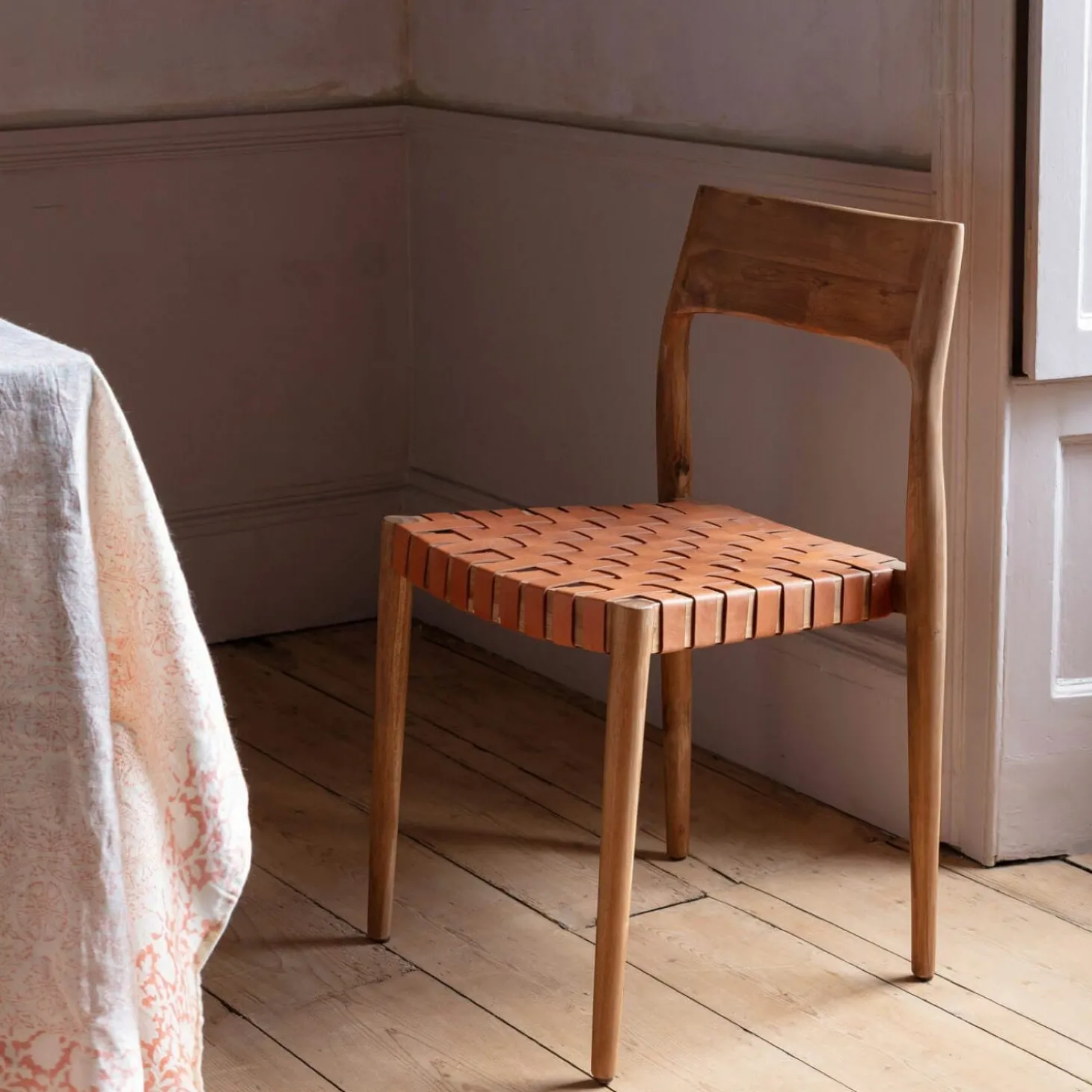 Everly Brown Leather Chair