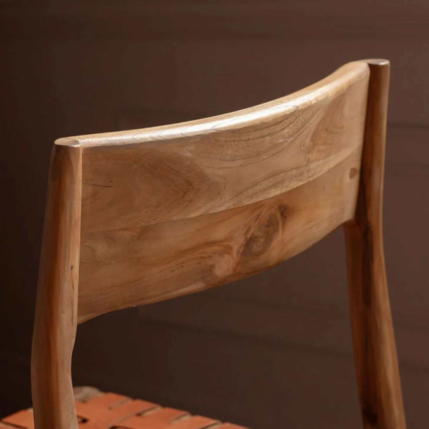 Everly Brown Leather Chair