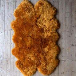 Extra Large Quad Mustard Sheepskin