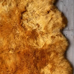 Extra Large Quad Mustard Sheepskin