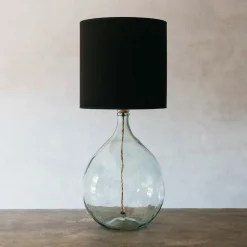 Extra Large Round Clear Glass Lamp
