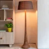 Farly Wood Floor Lamp with Shade