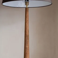 Farly Wood Floor Lamp with Shade