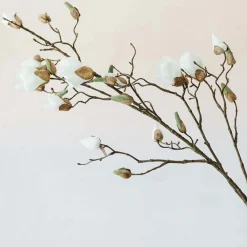 Faux Ivory Magnolia Branch