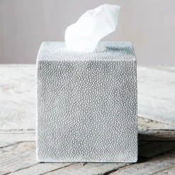 Faux Shagreen Tissue Box