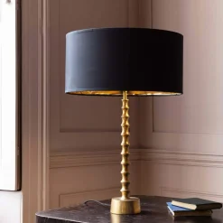 Femi Antique Brass Table Lamp