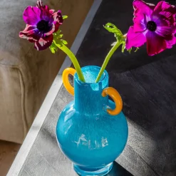 Fiesta Blue and Yellow Vase