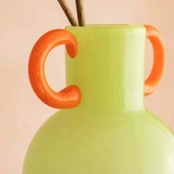 Fiesta Green and Orange Vase