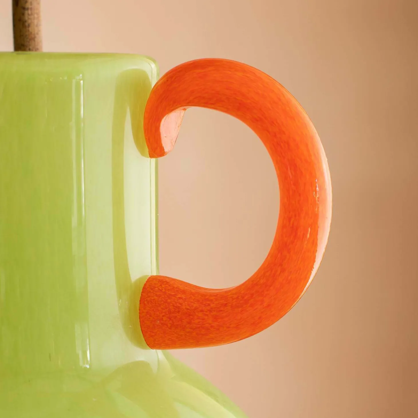 Fiesta Green and Orange Vase