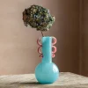 Fiesta Turquoise and Pink Vase