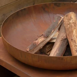 Fire Bowl and Wood Storage