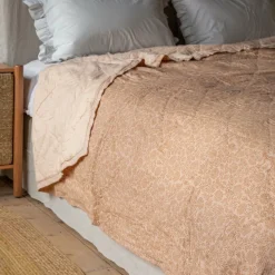 Floral Block Printed Quilts