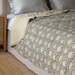 Floral Block Printed Quilts