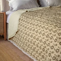 Floral Block Printed Quilts