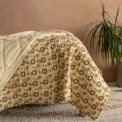 Floral Block Printed Quilts