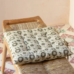 Floral Block Printed Seat Pads