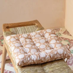 Floral Block Printed Seat Pads