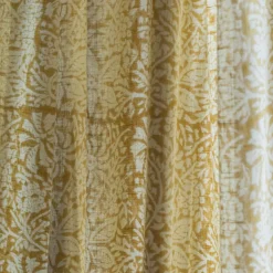Floral Block Printed Single Curtains