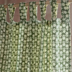 Floral Block Printed Single Curtains