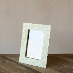 Floral Carved Photo Frame