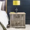 Florence Grey Wooden Bedside Table