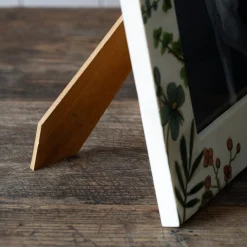 Flower Print Bone Photo Frames