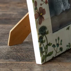 Flower Print Bone Photo Frames