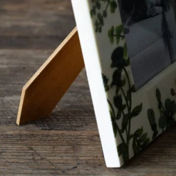Flower Print Bone Photo Frames