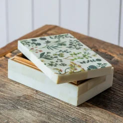 Flower Print Trinket Box