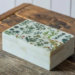 Flower Print Trinket Box