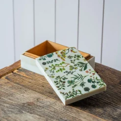 Flower Print Trinket Box