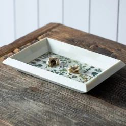 Flower Print Trinket Tray