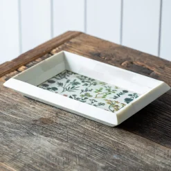 Flower Print Trinket Tray