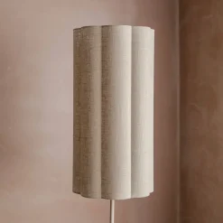 Fluted Fabric Floor Lamp