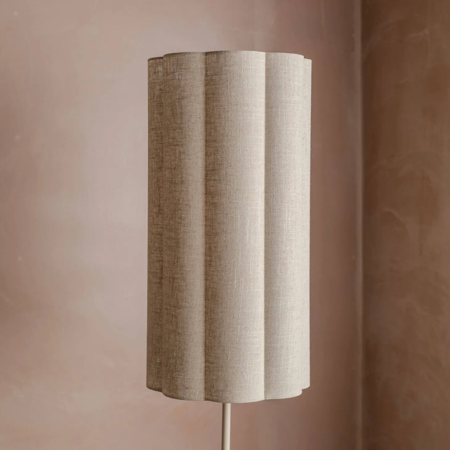 Fluted Fabric Floor Lamp
