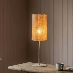 Fluted Fabric Table Lamp