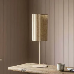 Fluted Fabric Table Lamp