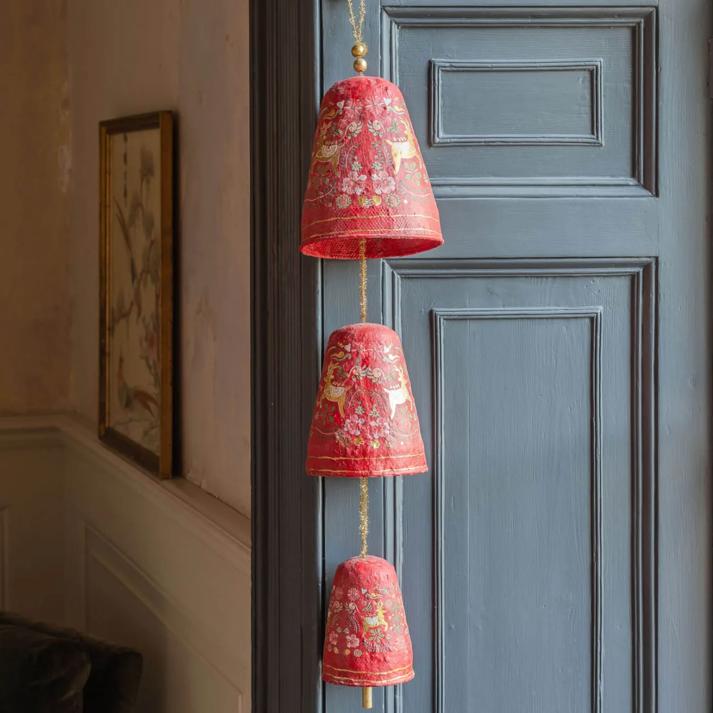 Folk Bell Christmas Garland