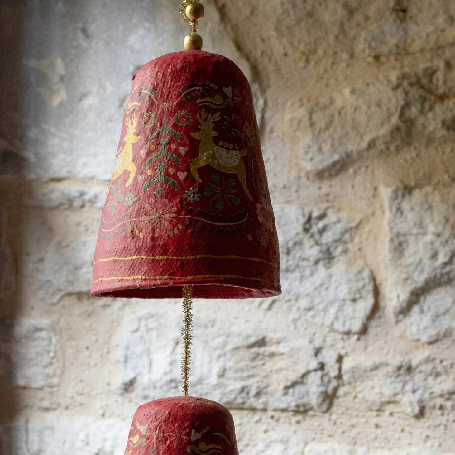 Folk Bell Christmas Garland