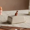 Fox Butter Dish