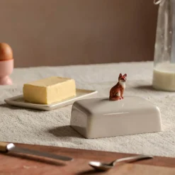 Fox Butter Dish