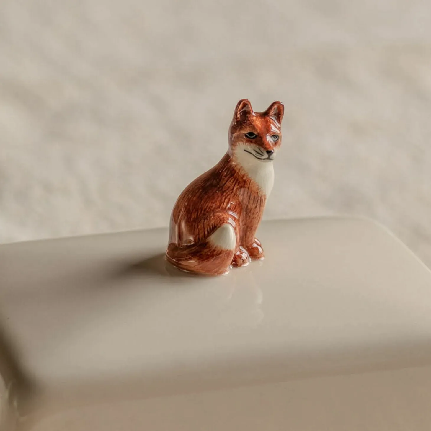 Fox Butter Dish