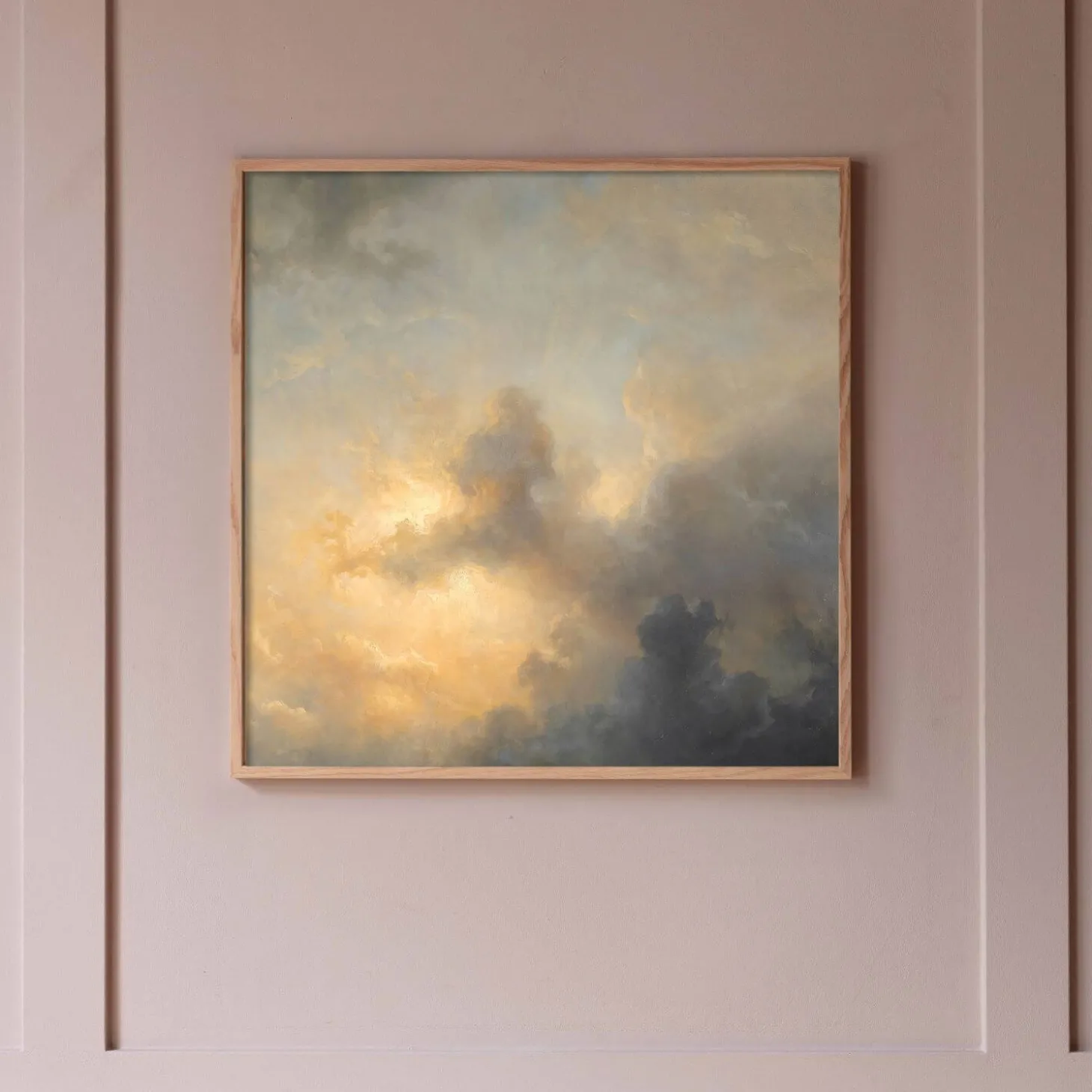 Framed Dark Clouds Print