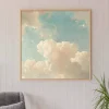 Framed Light Clouds Print Large