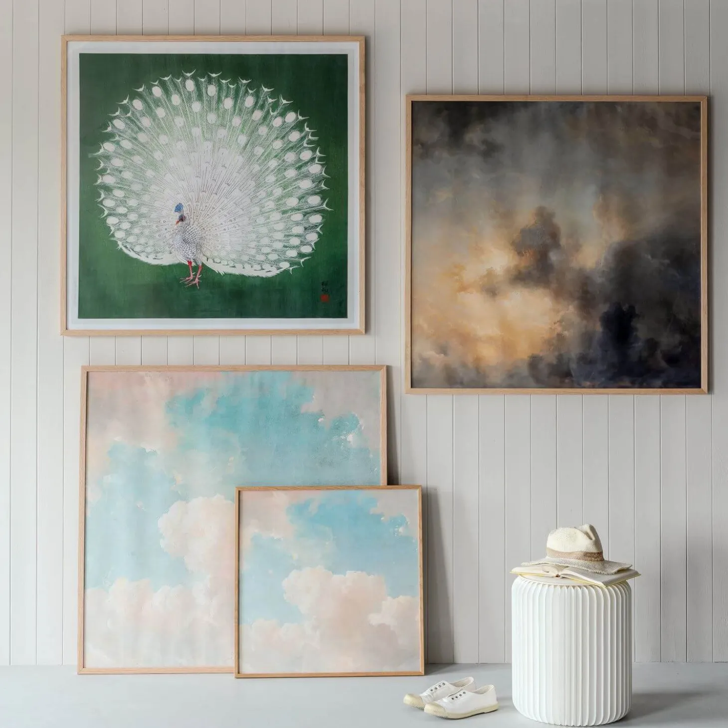 Framed Light Clouds Print Small