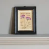 Framed Pelargonium Pressed Flowers