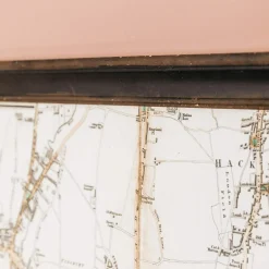Framed River Thames Map