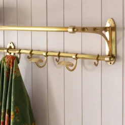Francine Antique Gold Coat & Luggage Rack