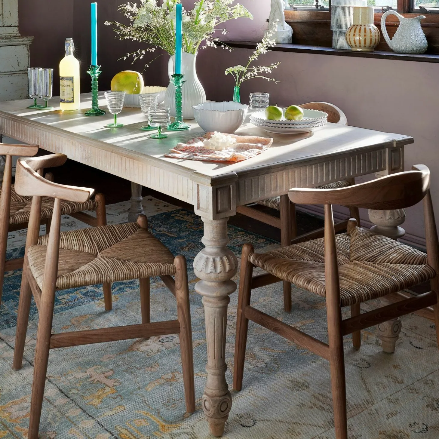 Frederick 6 Seater Natural Dining Table
