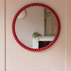 Freya Red Wall Mirror